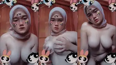 ABG Jilbab Susu Diremas Keras Desah Nafsu Liar