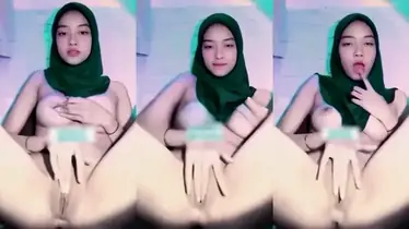 Bokep Hijab Sarah Colmek Basah Solo Intens, Lumer HD